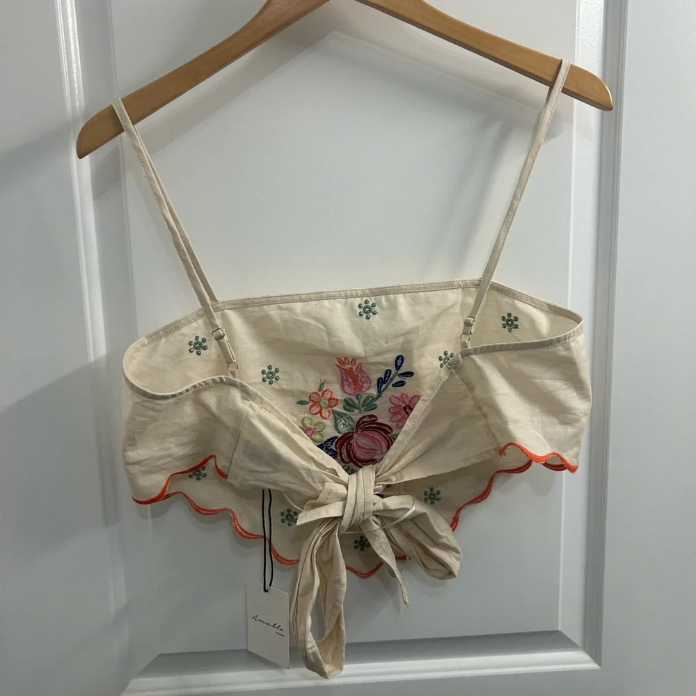 Boutique Embroidered Linen 2 Piece Set - Picture 7 of 9